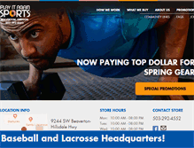 Tablet Screenshot of playitagainsportsbeaverton.com